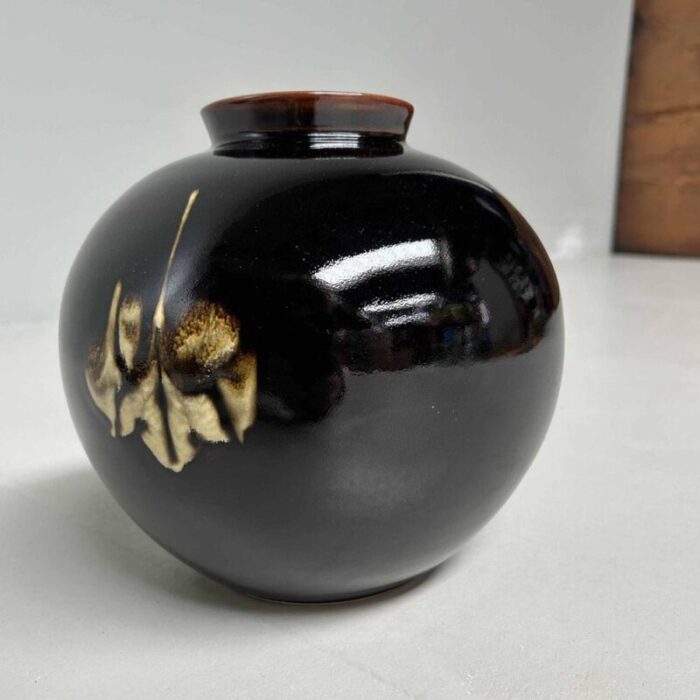 tenmoku tenmoku ikebana flower vase 1950s 0906