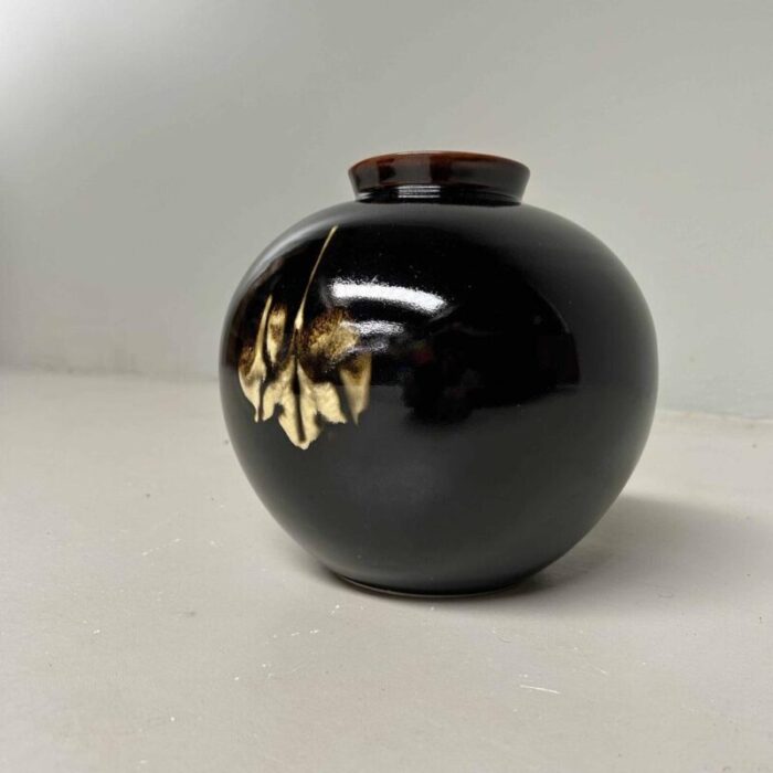 tenmoku tenmoku ikebana flower vase 1950s 5633