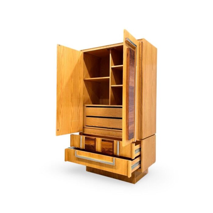 tobago furniture brutalist mid century modern armoire c 1970s 4164