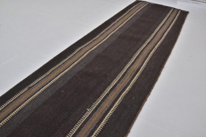 traditional turkish floor kilim runner rug 1960s 0704