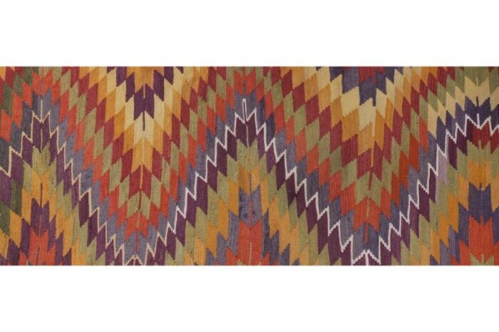 turkish geometric kilim runner stair carpet 27 x 207 2519