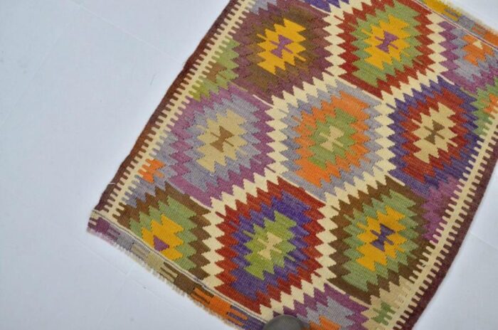 turkish handmade wool kilim rug 1960s 9581