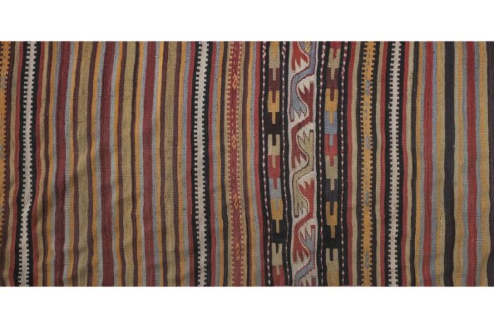 turkish kilim runner hand woven wool long runner 0239