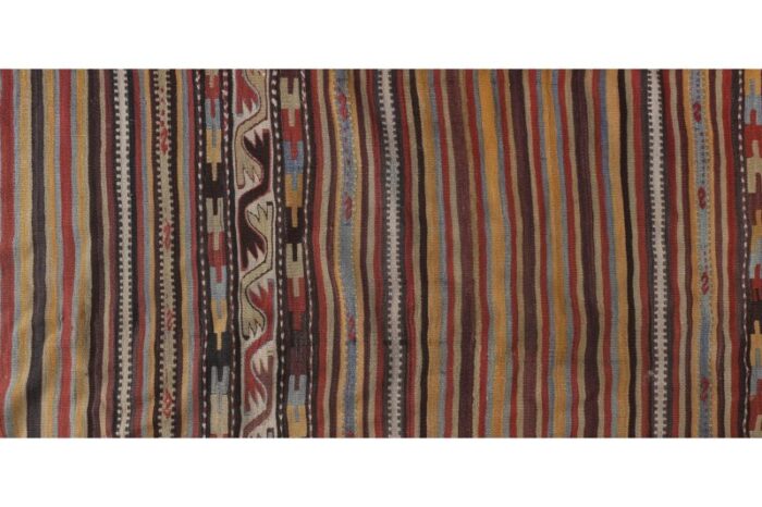 turkish kilim runner hand woven wool long runner 3461