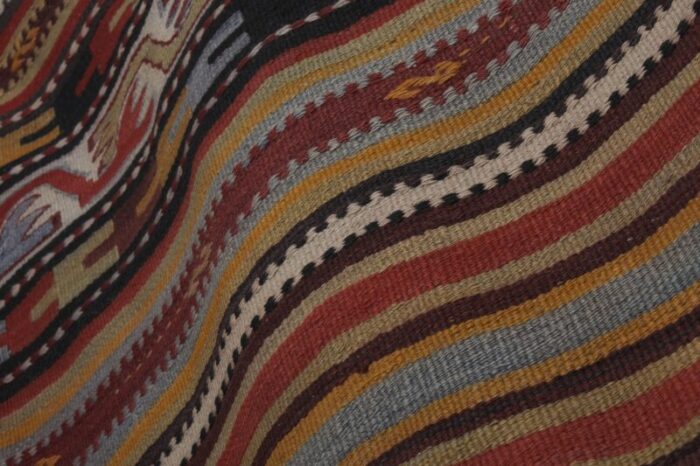 turkish kilim runner hand woven wool long runner 4894