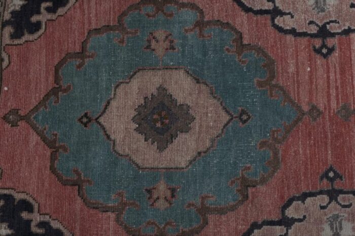 turkish oushak runner with eclectic style 210 x 257 0335