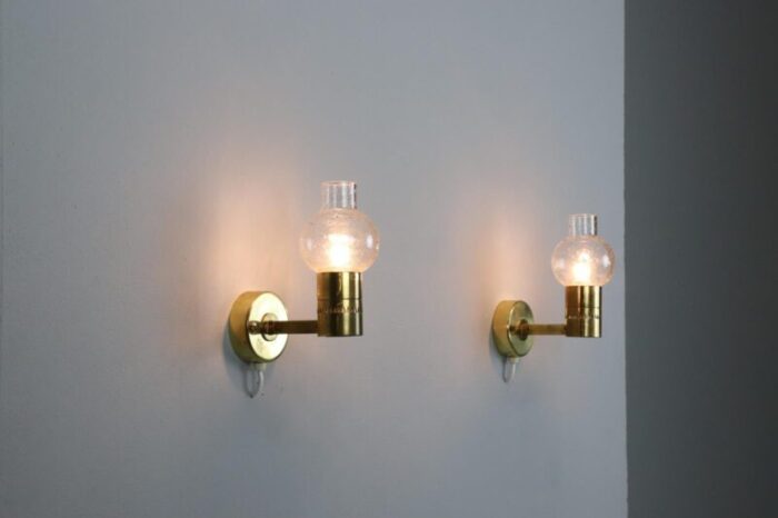 v 220 wall lights by hans agne jakobsson 1960s set of 2 3