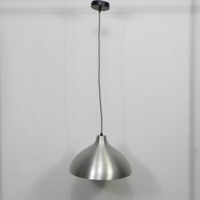 vintage aluminum shade hanging lamp 1