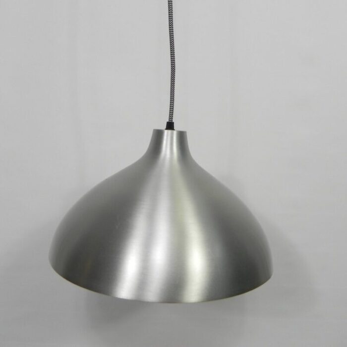 vintage aluminum shade hanging lamp 9