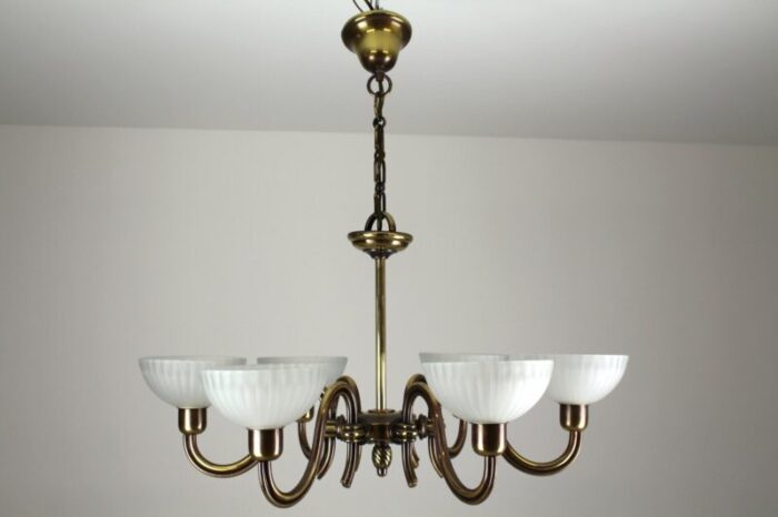 vintage austrian chandelier by hugo gorge for eduard schmelz 1930s 1