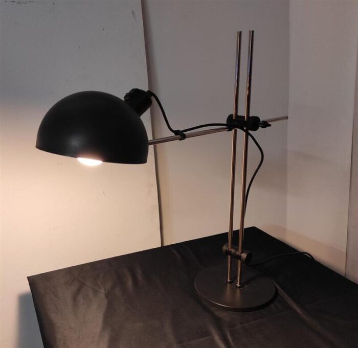 vintage black steel desk lamp 1960s 7152