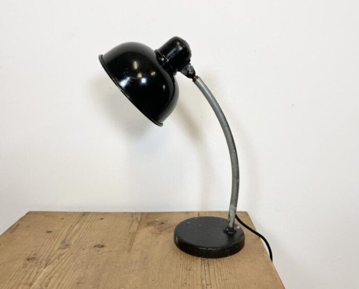 vintage black workshop table lamp 1950s 5849