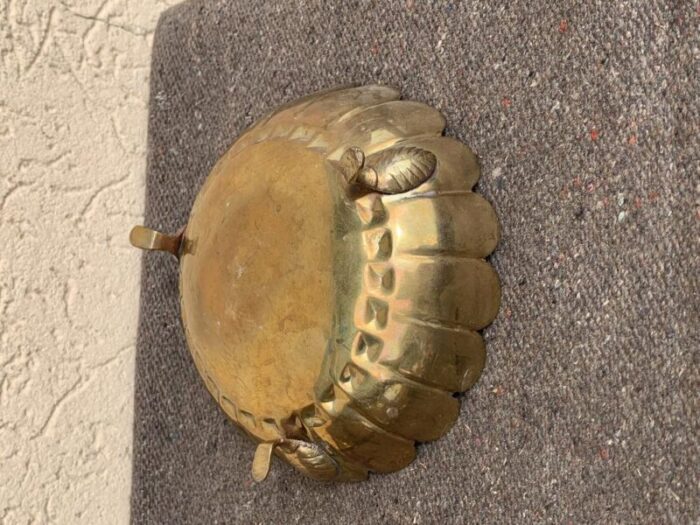 vintage brass bowl 1950s 2441