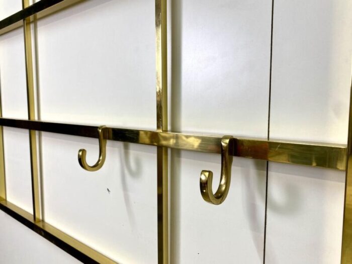 vintage brass wall wardrobe 1980s set of 2 2360