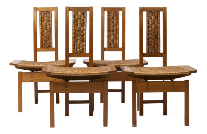 vintage czechoslovakian dining chairs from uluv 1960s set of 4 5326