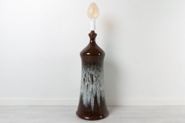 vintage danish ceramic floor lamp 1970s 13