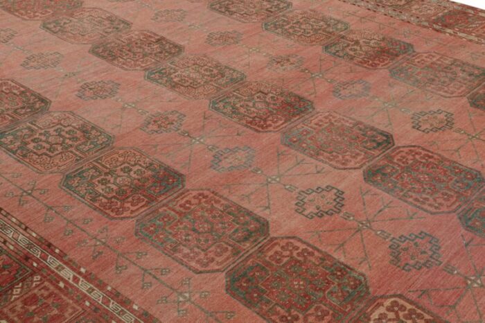 vintage ersari rug in red with geometric medallions from rug and kilim 9694