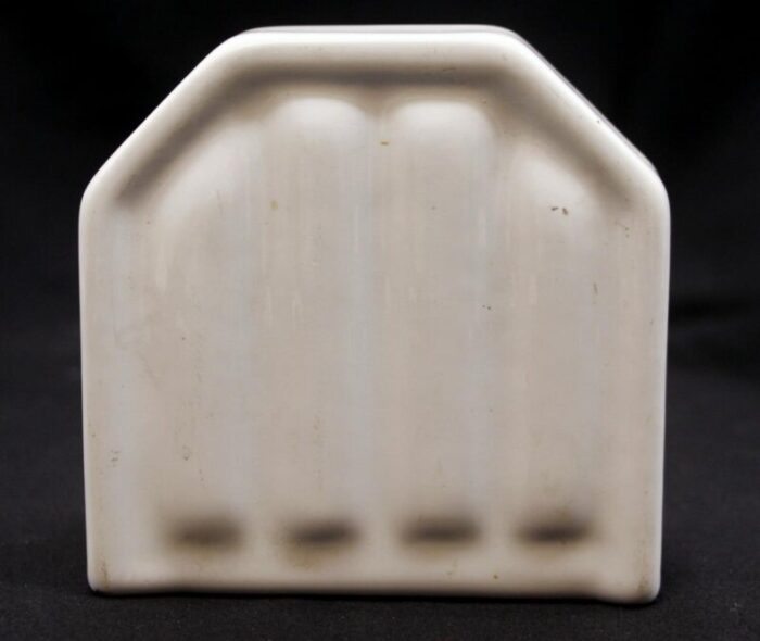 vintage european ceramic white soap dish 4025