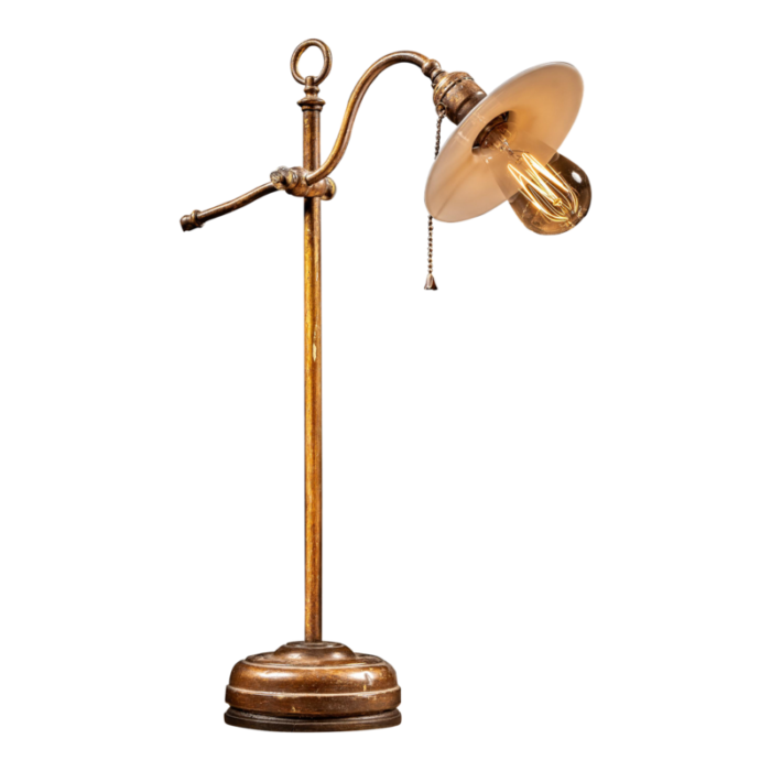 vintage faries adjustable brass table lamp 1802