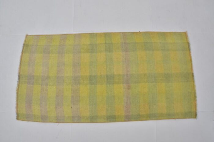 vintage geometric yellow kilim rug 1960 7670