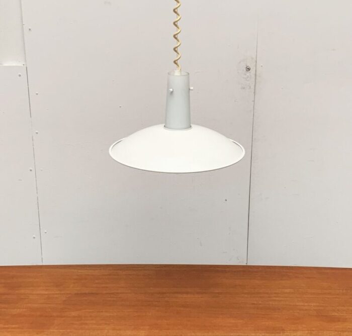 vintage german space age glass and metal pendant lamp from glashuette limburg 31