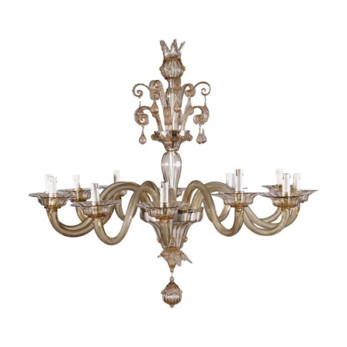 vintage glass murano chandelier 1