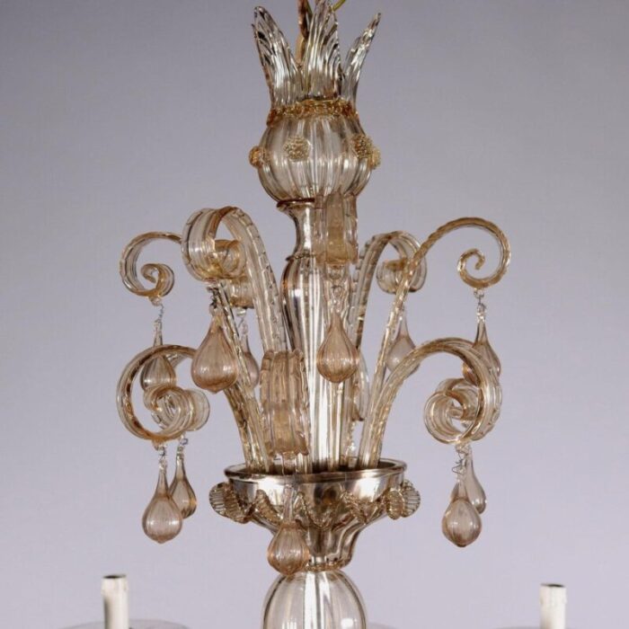 vintage glass murano chandelier 4