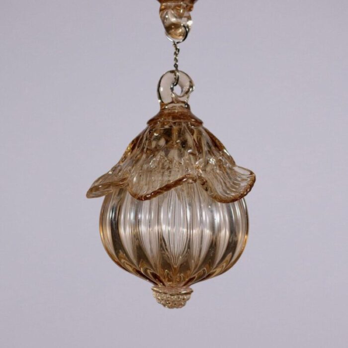 vintage glass murano chandelier 5