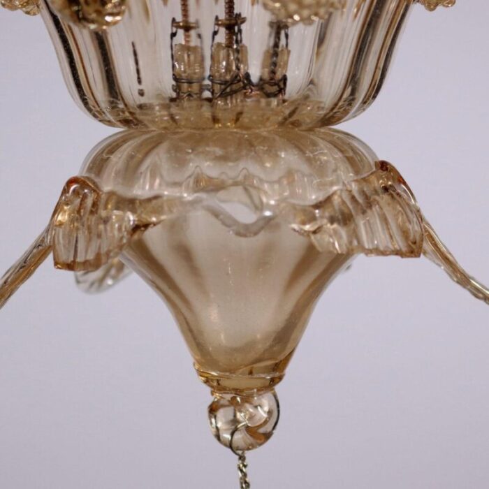 vintage glass murano chandelier 6