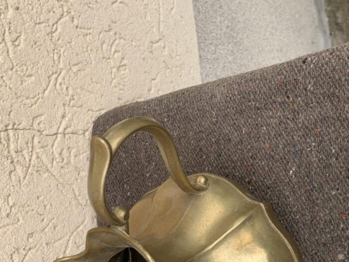 vintage gold brass jug 4165