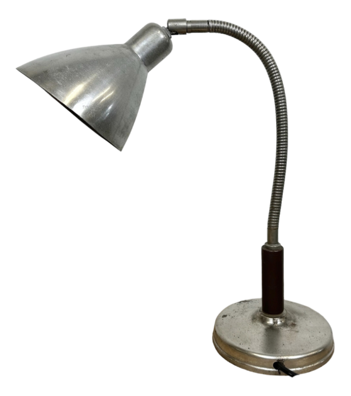 vintage gooseneck table lamp 1950s 0429