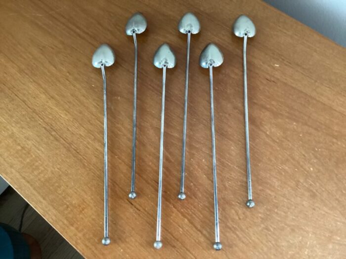 vintage gorham sterling silver sipper spoons set of 6 1170