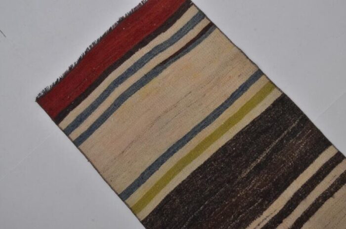 vintage handwoven colourful rug 1960s 7838