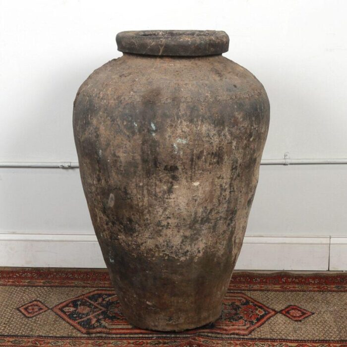 vintage indian large grain pot 5932