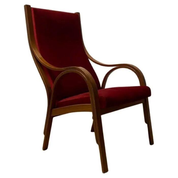 vintage italian cavour armchair from sim 1950s 2381