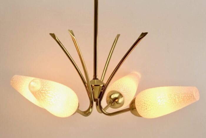 vintage italian chandelier 1950s 5