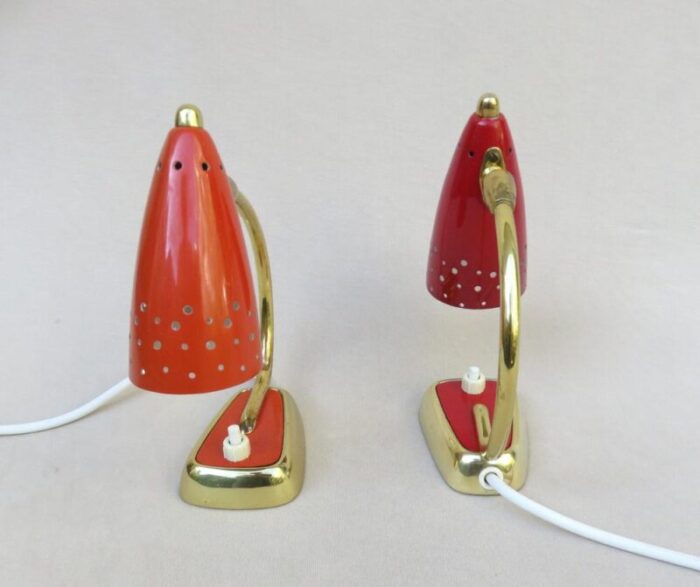 vintage italian delicate bedside lamps 1950s set of 2 3146