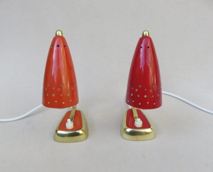 vintage italian delicate bedside lamps 1950s set of 2 4954