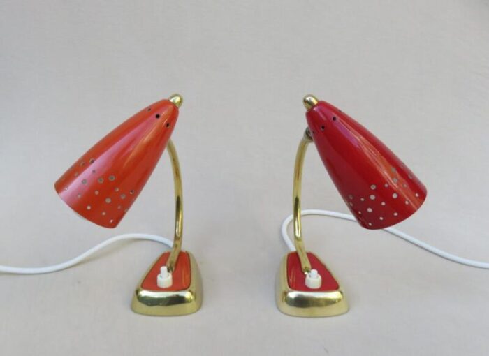 vintage italian delicate bedside lamps 1950s set of 2 5661