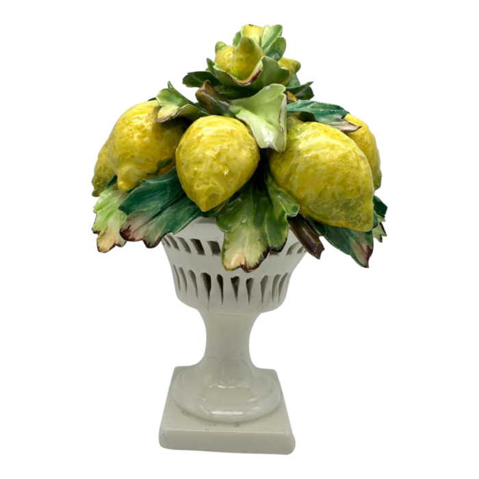 vintage italian lemon topiary candle holder 1747