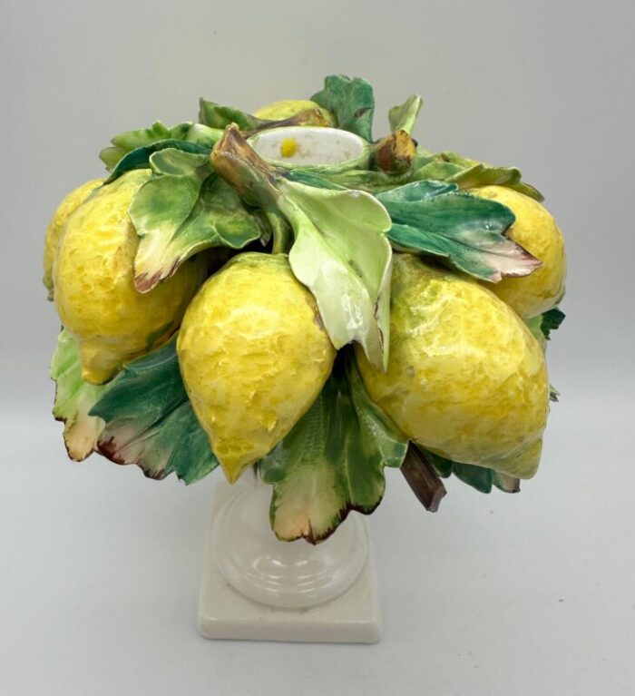 vintage italian lemon topiary candle holder 8488