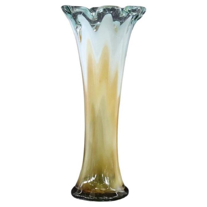 vintage italian tall vase in murano art glass 1960s 1784