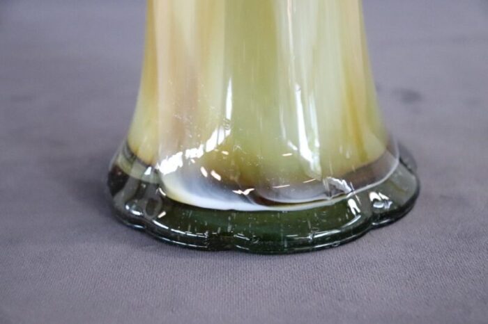 vintage italian tall vase in murano art glass 1960s 3726