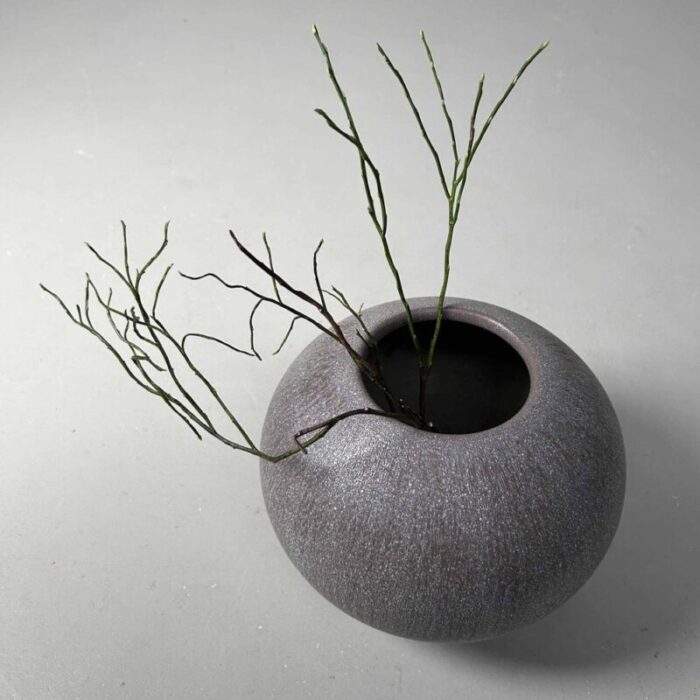 vintage japanese ikebana flower vase 1970s 9101