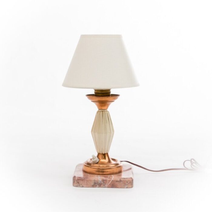 vintage lamp with a marble base 1