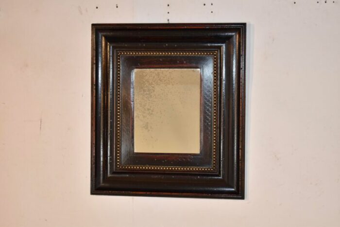 vintage mirror with wide molded frame 1632