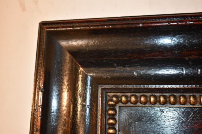 vintage mirror with wide molded frame 3261