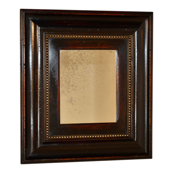 vintage mirror with wide molded frame 5859