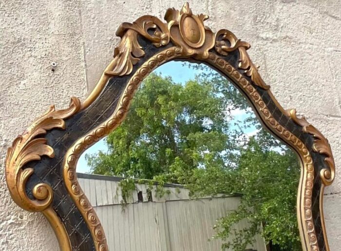 vintage regency ethan allen gilt tipped mirror 4675