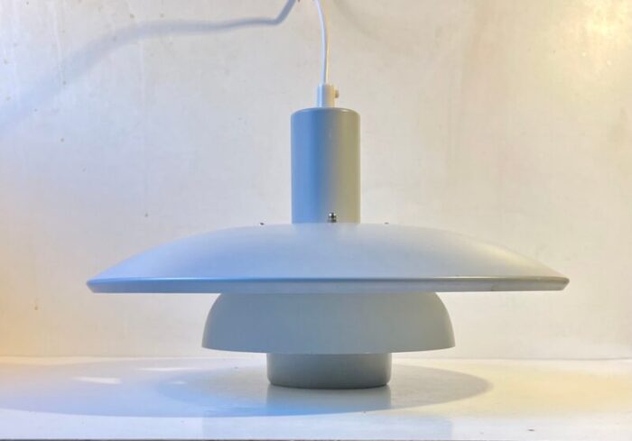 vintage scandinavian grey tiered pendant lamp from lyskaer 1970s 1